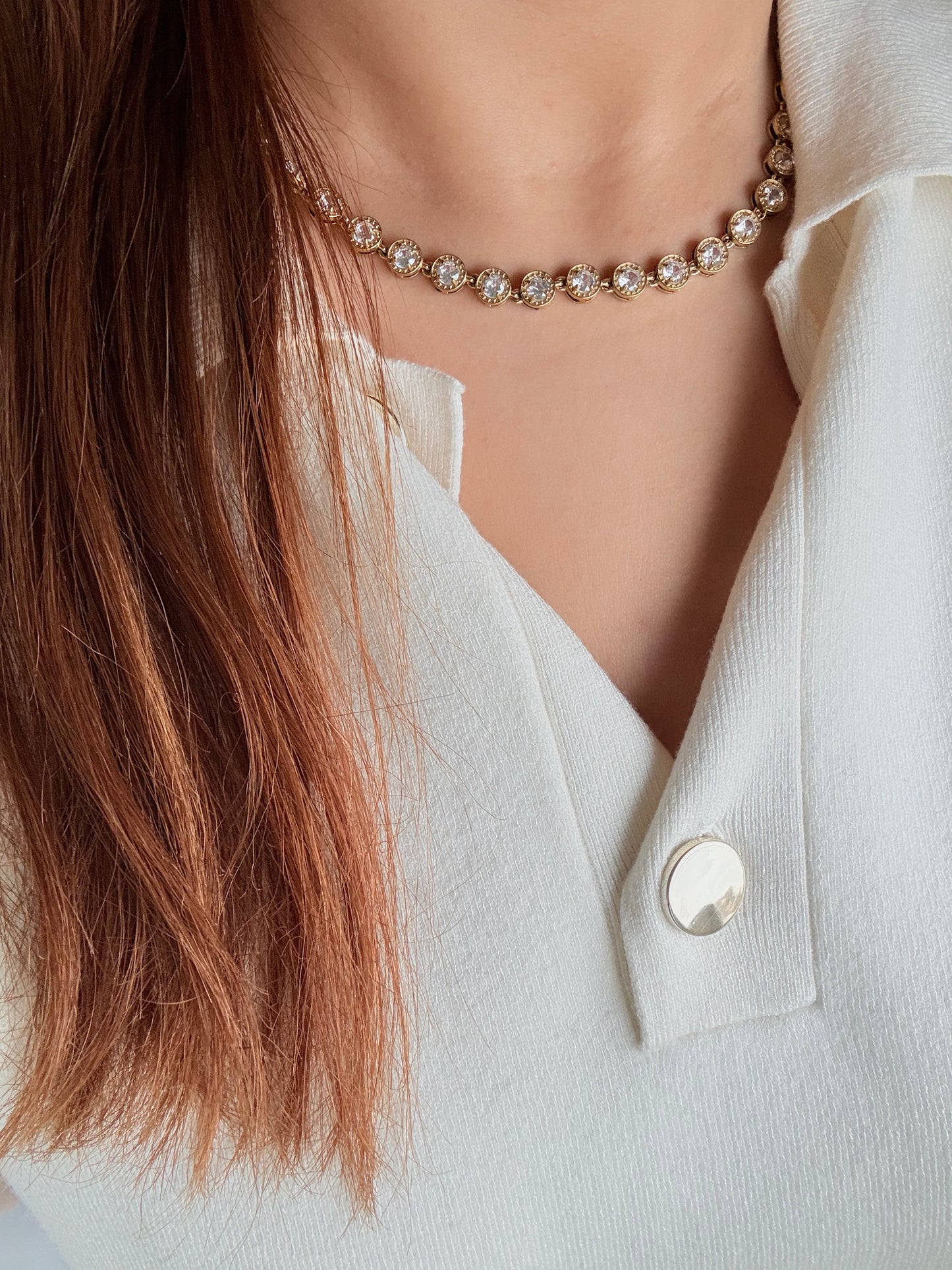 Collier Célinor - Blanc