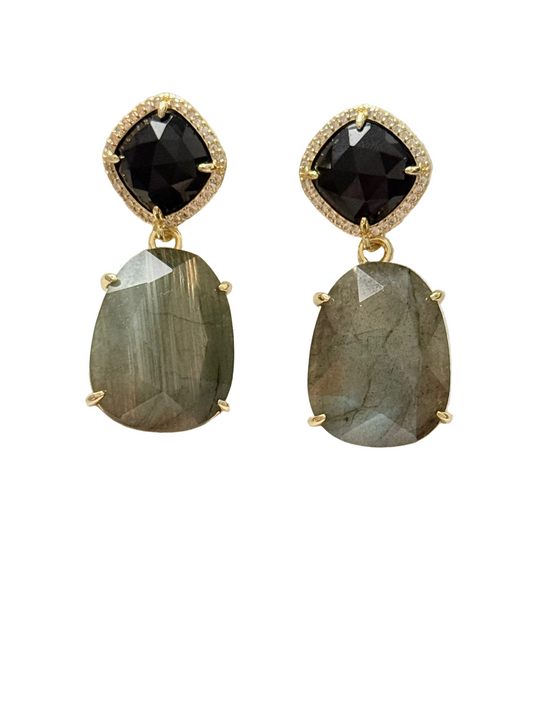 Boucles d’oreilles Labradorite