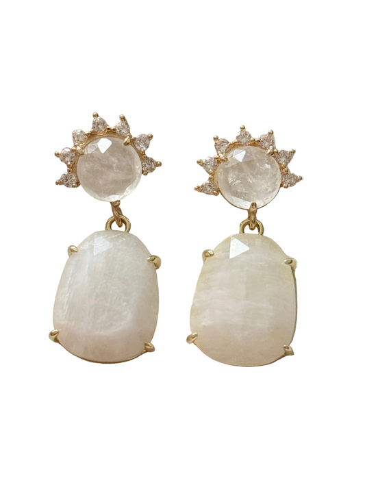 Boucles d’oreilles Moonstone