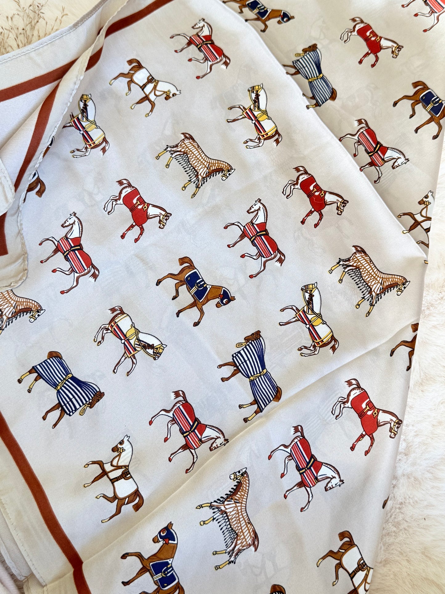 Foulard imprimé - Grand Galop
