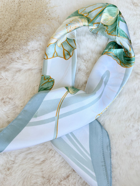 Foulard imprimé - Daisy green