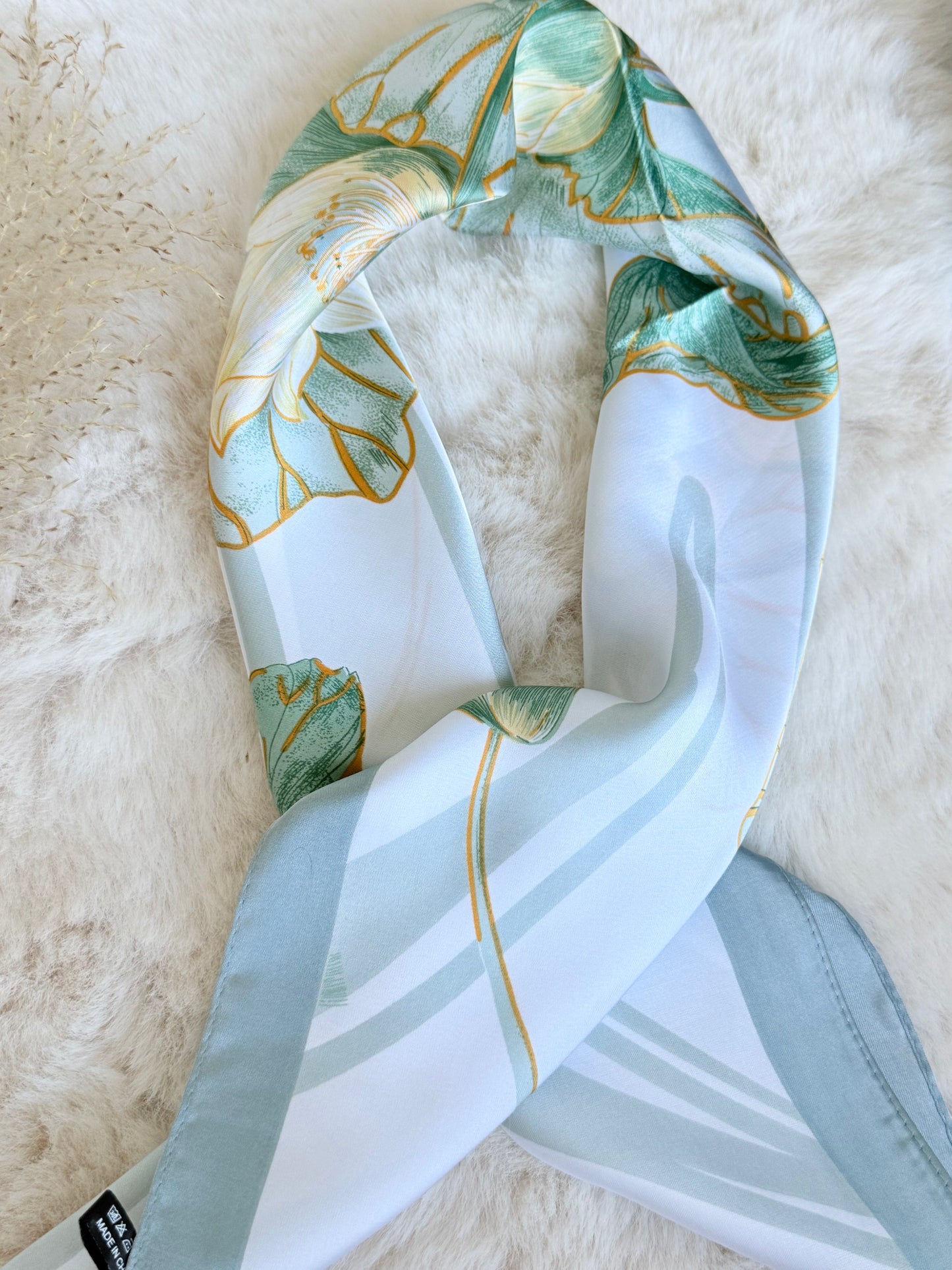 Foulard imprimé - Daisy green