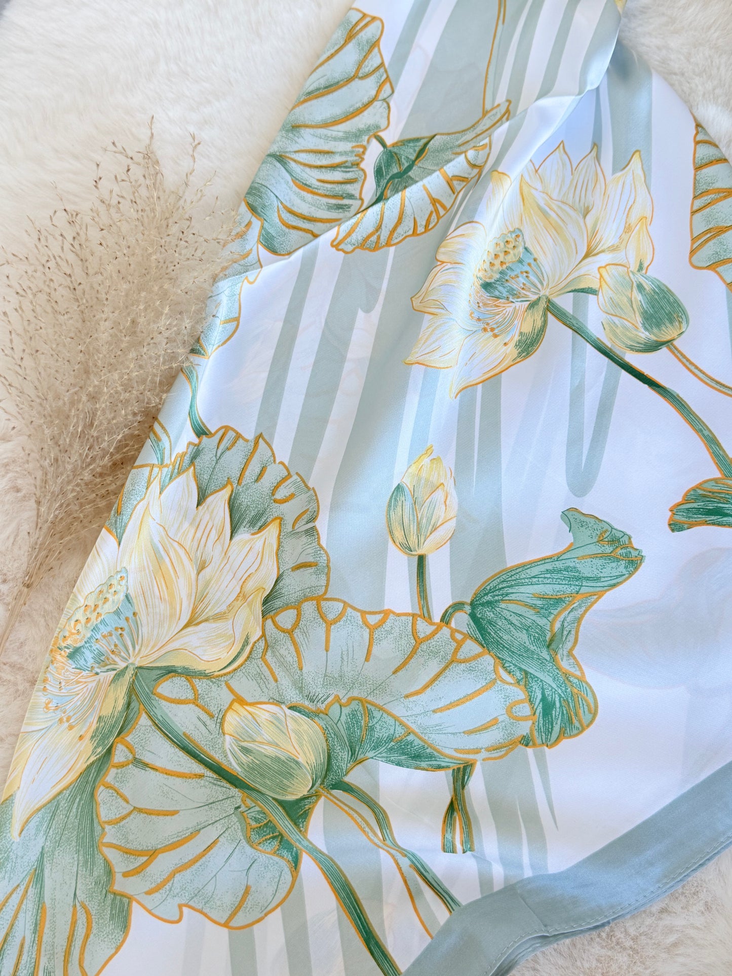 Foulard imprimé - Daisy green