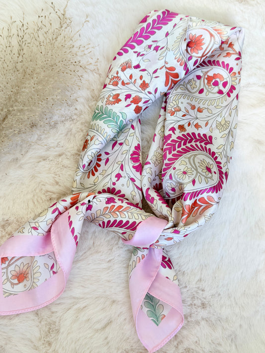 Foulard imprimé - pink garden