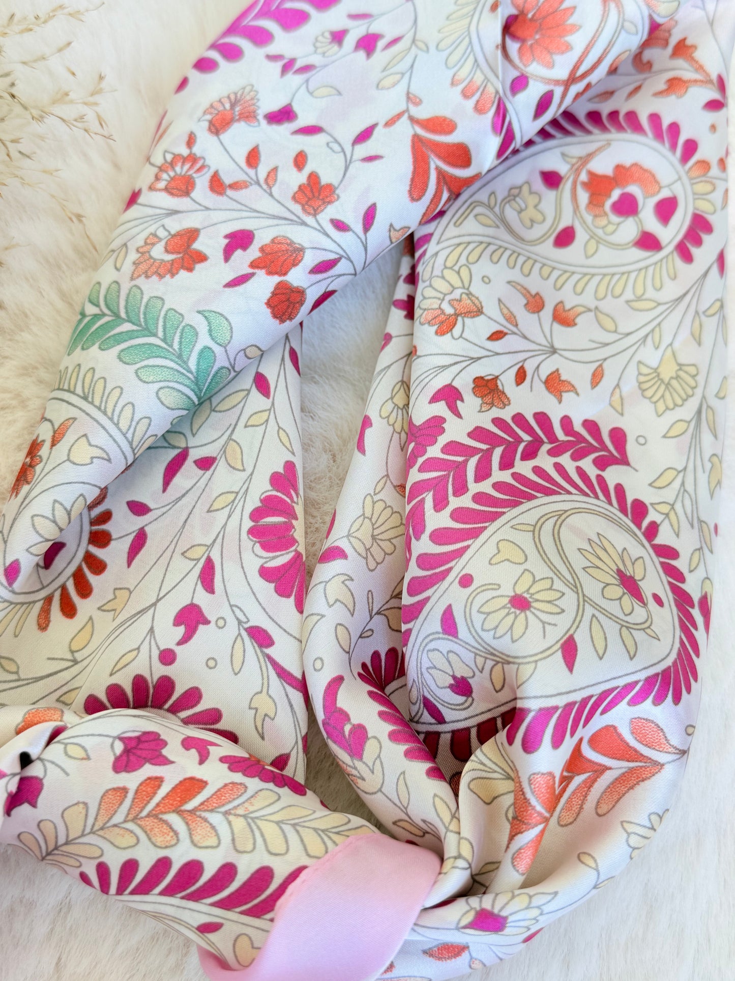 Foulard imprimé - pink garden