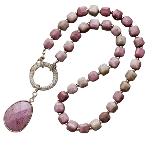 Collier Amaya - Rhodonite