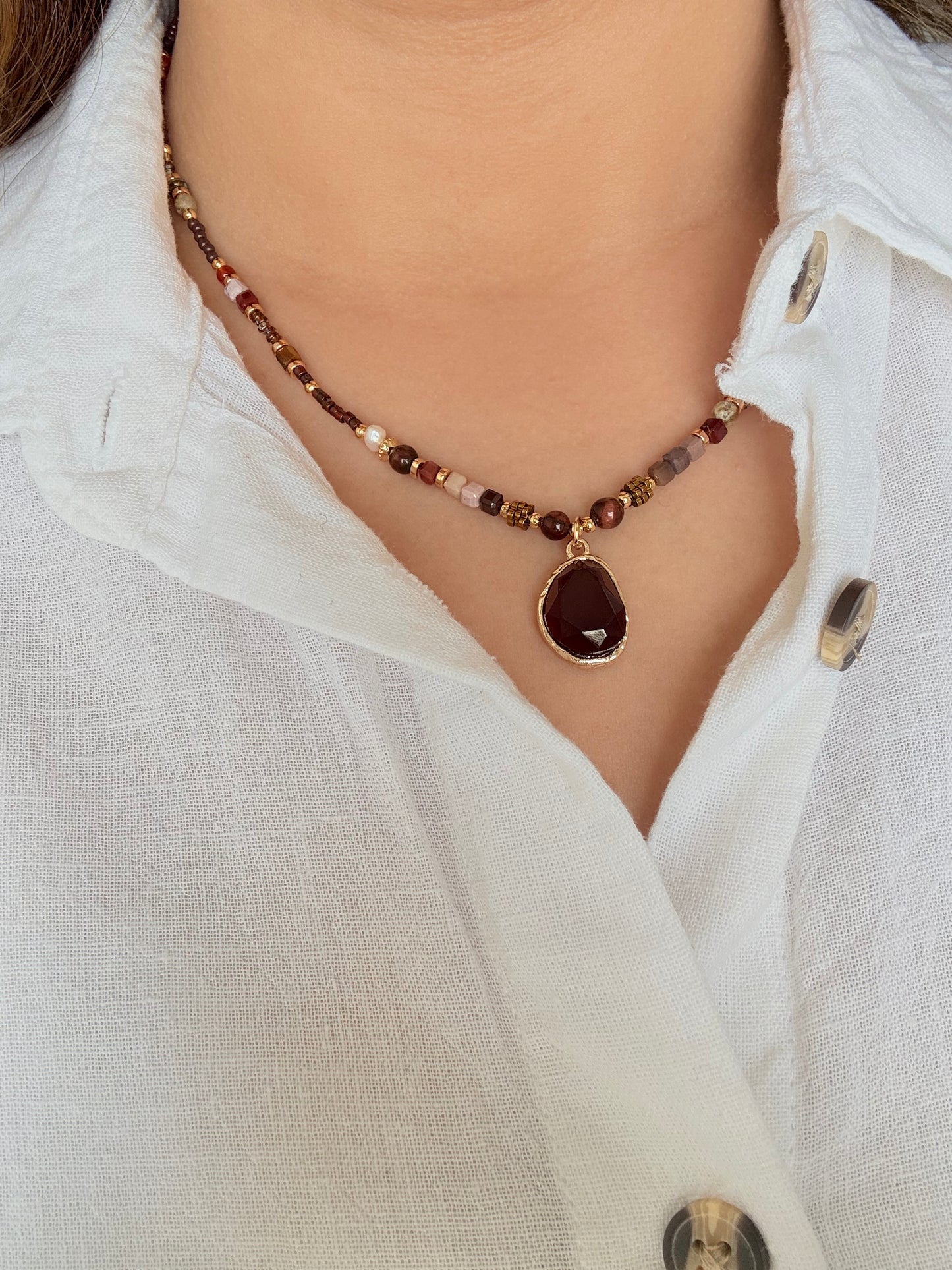 Collier Ambre - Pierres naturelles