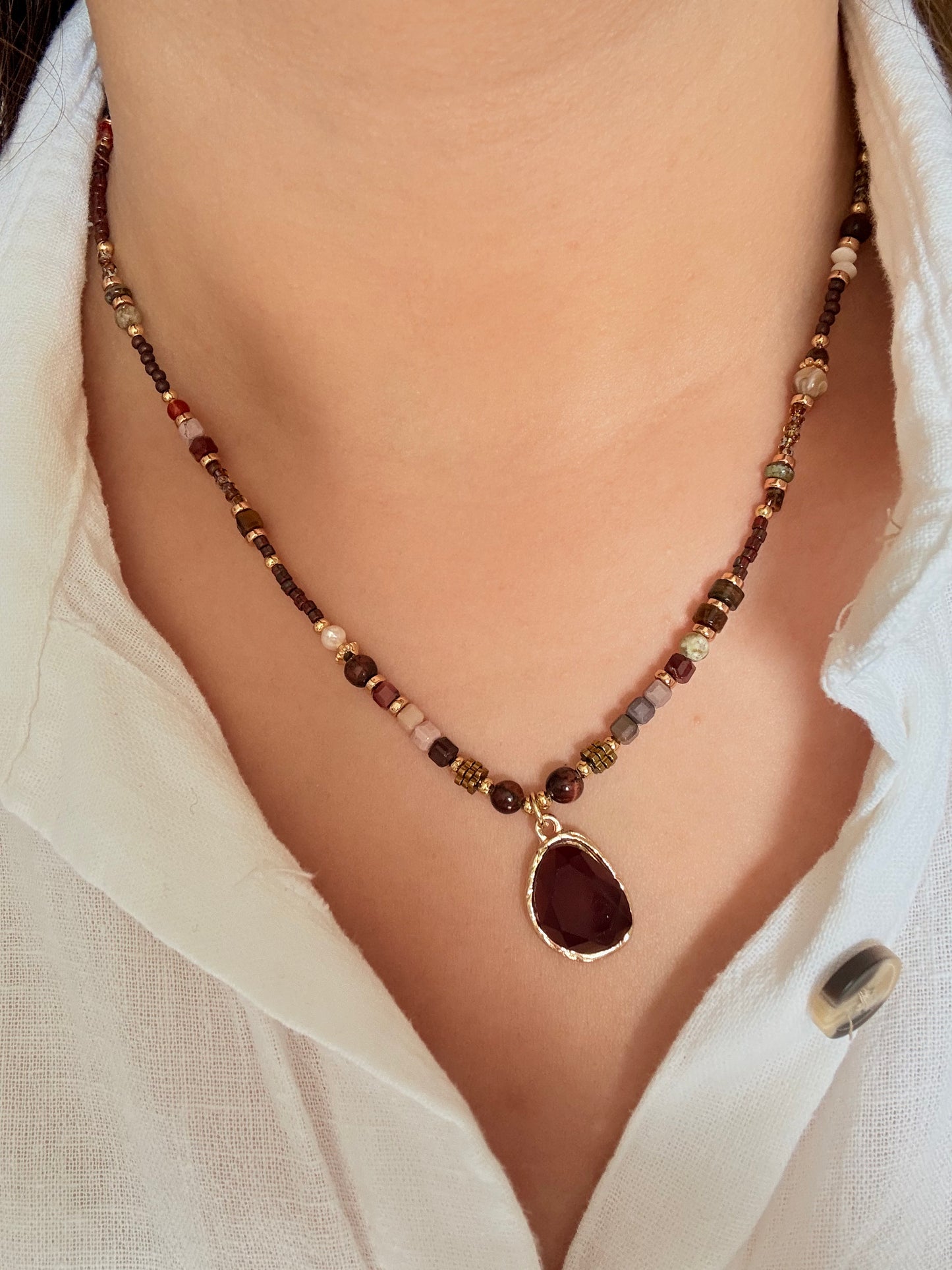 Collier Ambre - Pierres naturelles