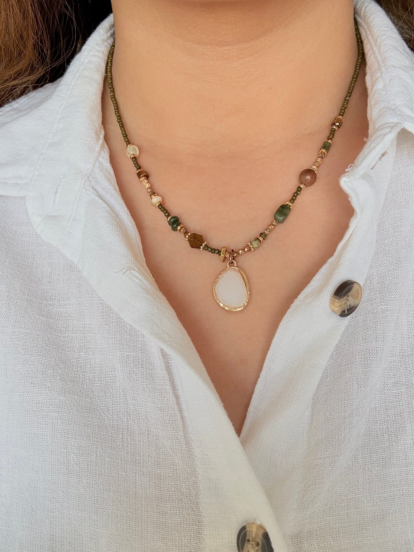 Collier Angel - Pierres naturelles