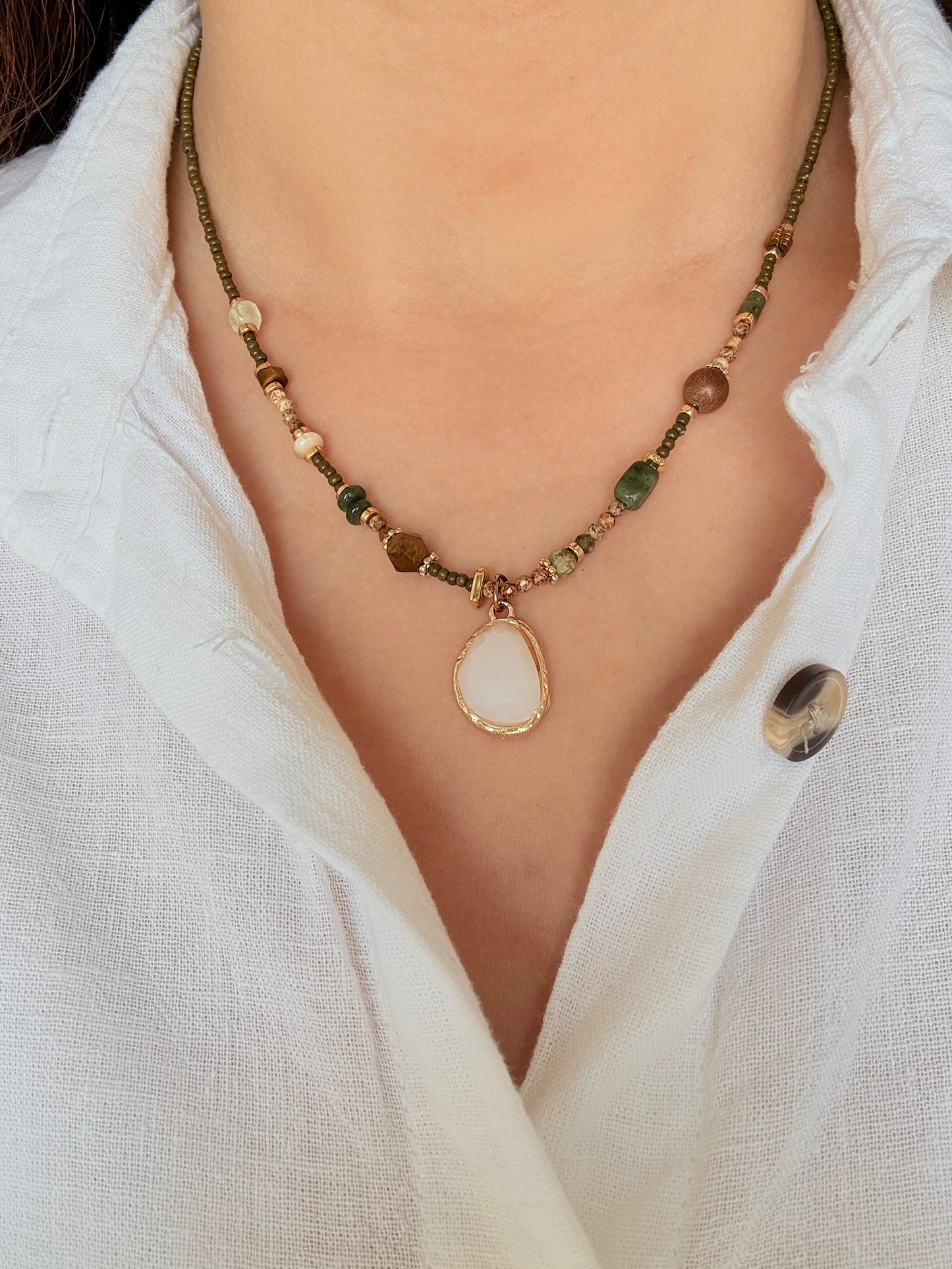 Collier Angel - Pierres naturelles