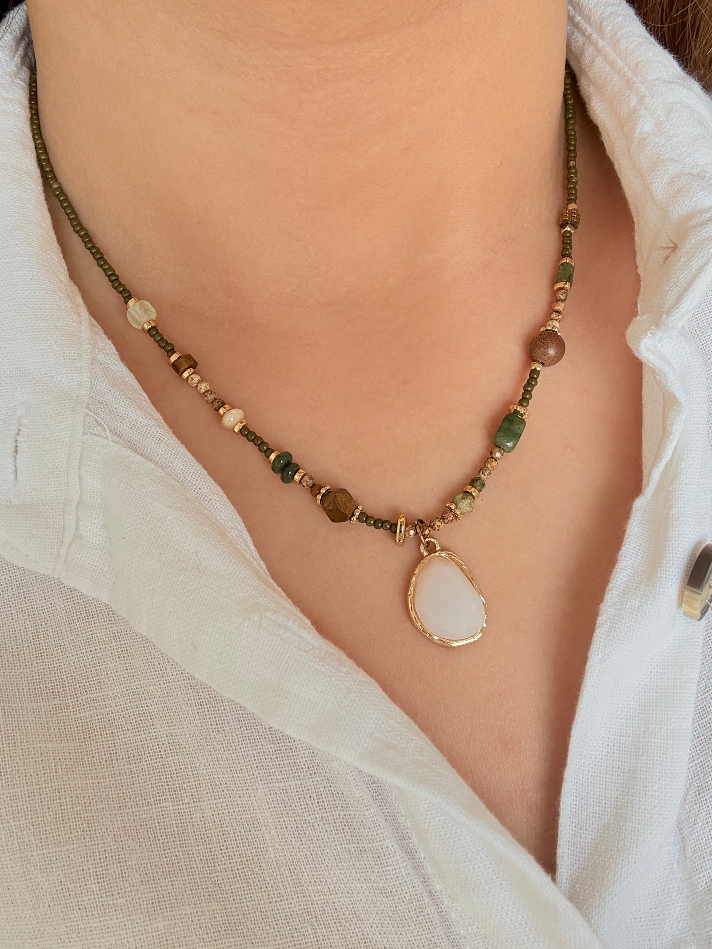 Collier Angel - Pierres naturelles