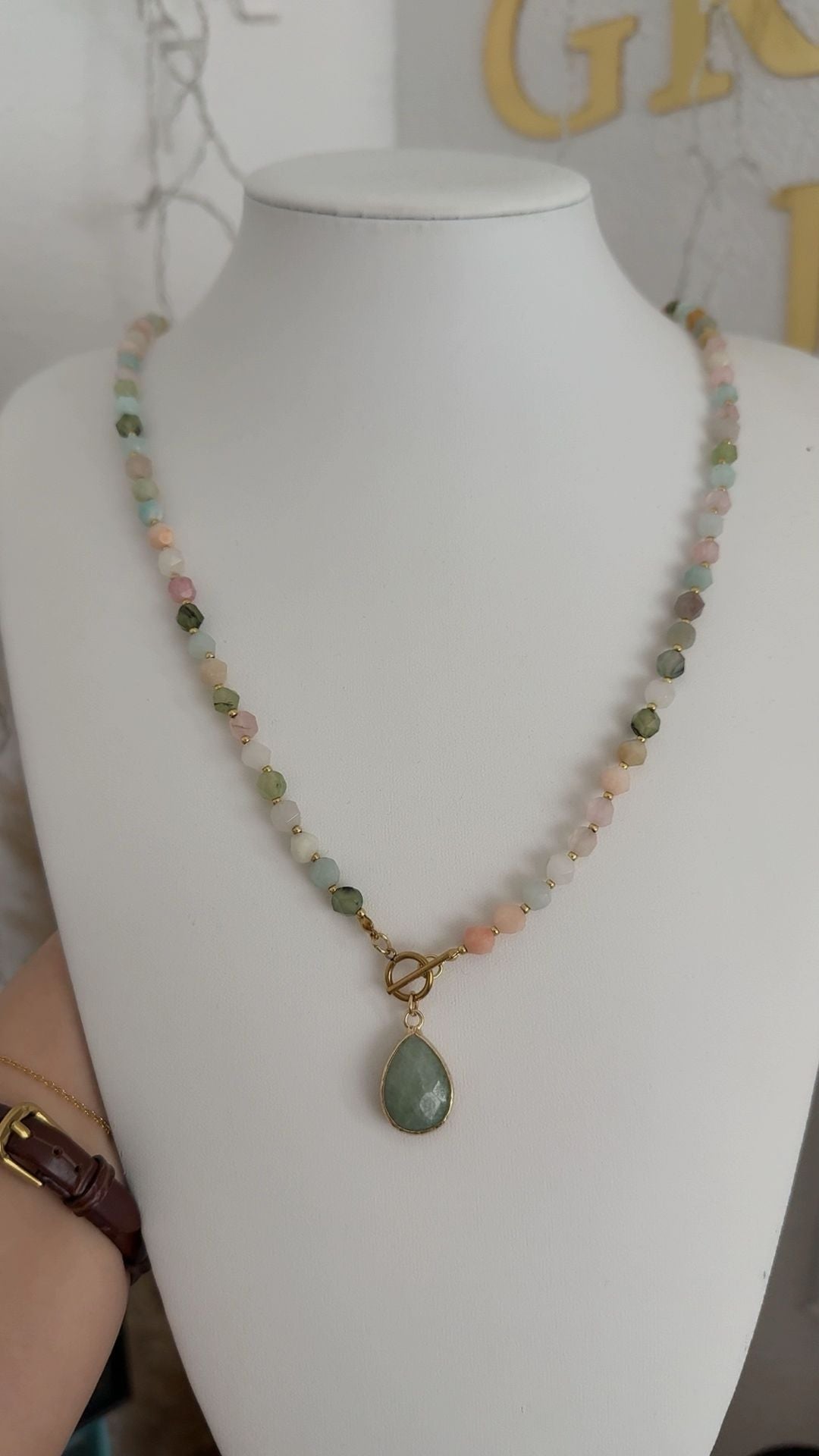 Sautoir Amazonite