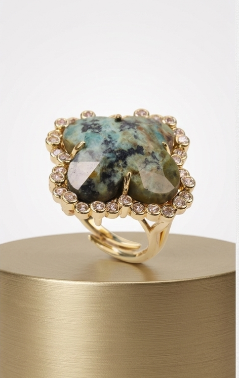 Bague Diamonda - Turquoise africaine