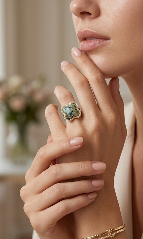 Bague Diamonda - Turquoise africaine