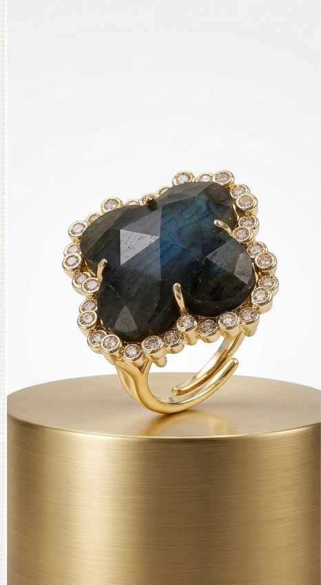 Bague Diamonda - Labradorite