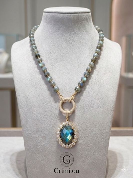 Collier Vibrant Labradorite