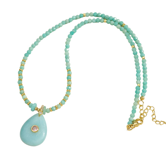 Collier Olivia Amazonite