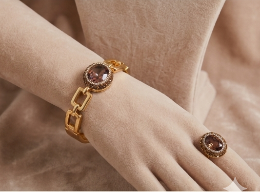 Bracelet manchette « Eclat du soir « 