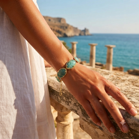 Bracelet Riviera - Pierre Amazonite