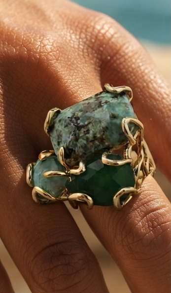 Bague Rivage Sauvage - Création Minérale