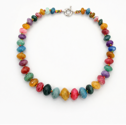 Collier Agathe Multicolore – Élégance & Couleurs Naturelles