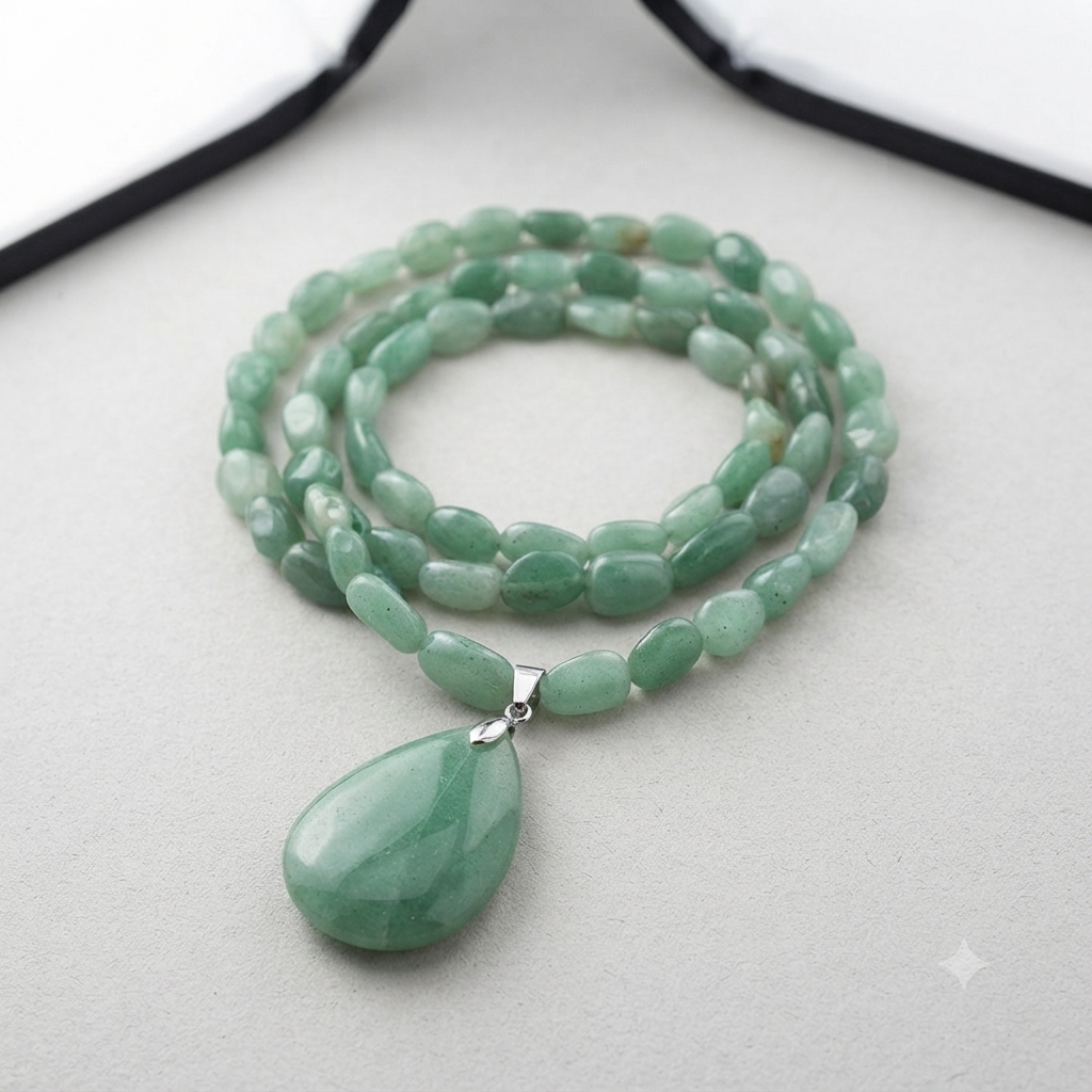 Sautoir Aventura - Aventurine Verte