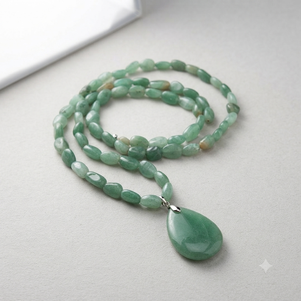 Sautoir Aventura - Aventurine Verte