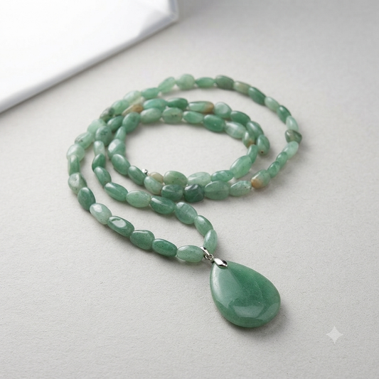 Sautoir Aventura - Aventurine Verte