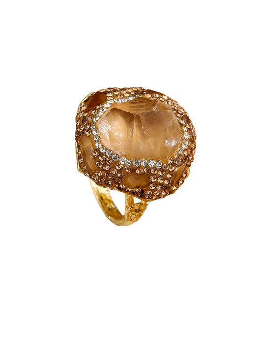 Bague Aquacitrine