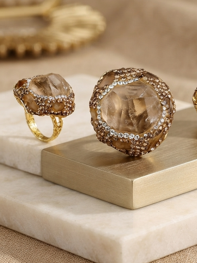Bague Aquacitrine