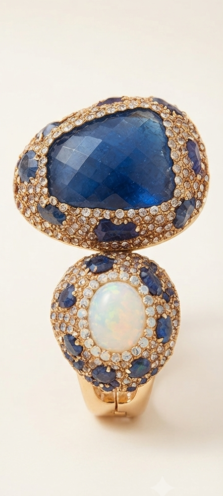 Bracelet Jonc Richard - Bleu roi