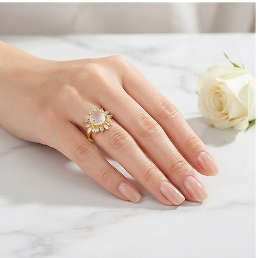 Bague Solaire Cristal de Roche