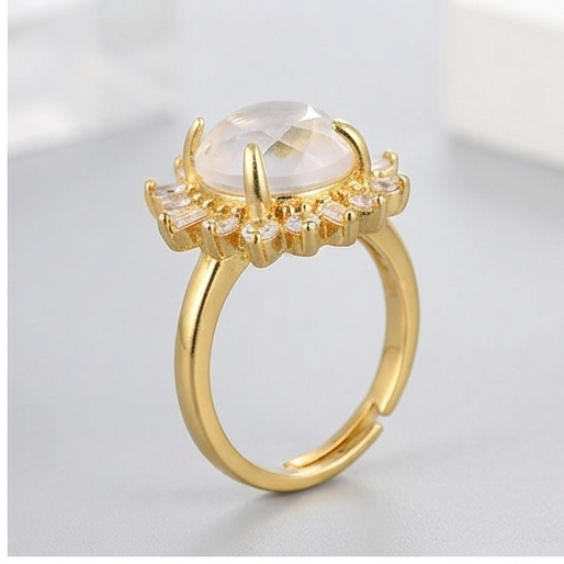 Bague Solaire Cristal de Roche