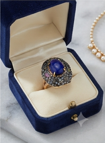 Bague Amanda- Lapis Lazuli