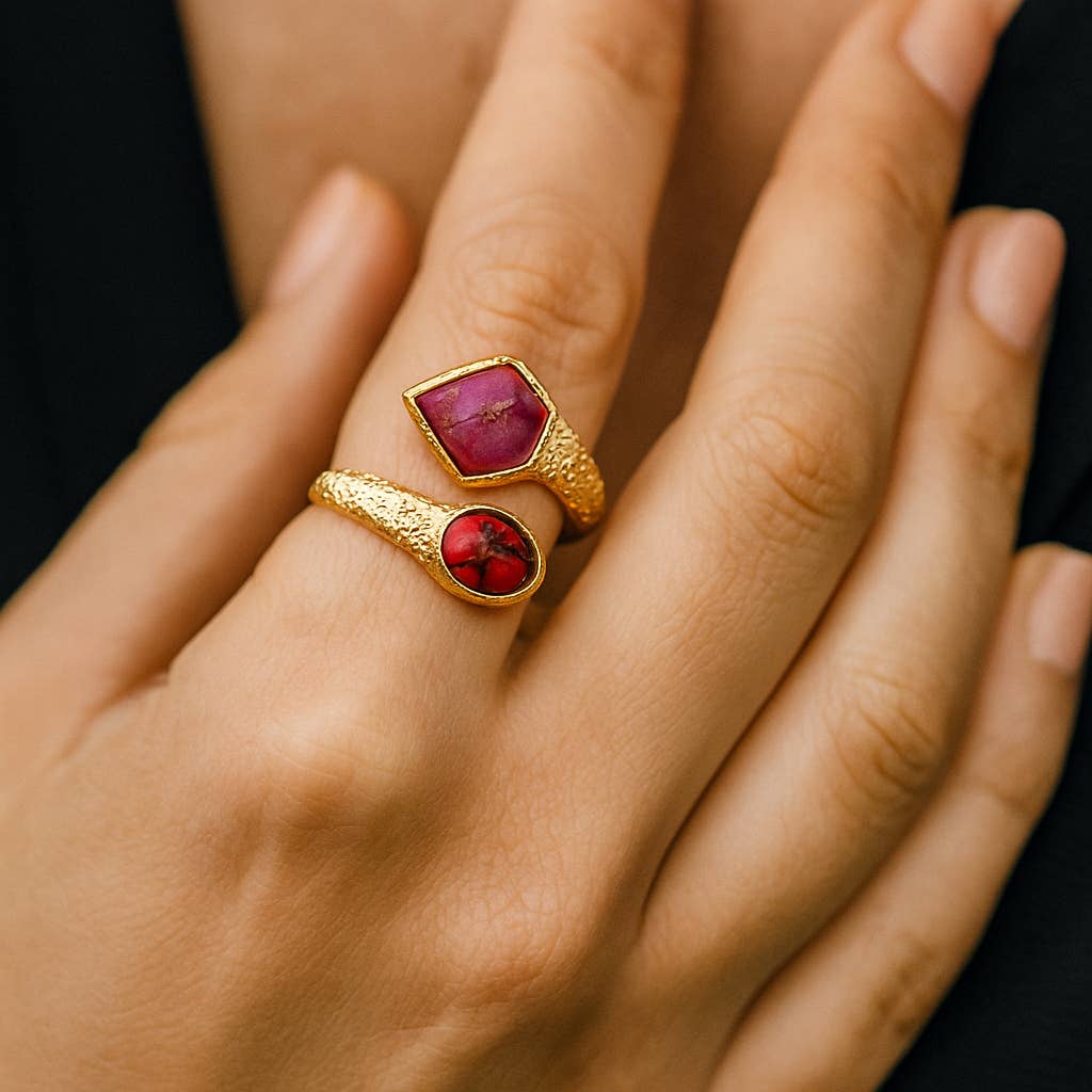Bague Rubis Mohave jade