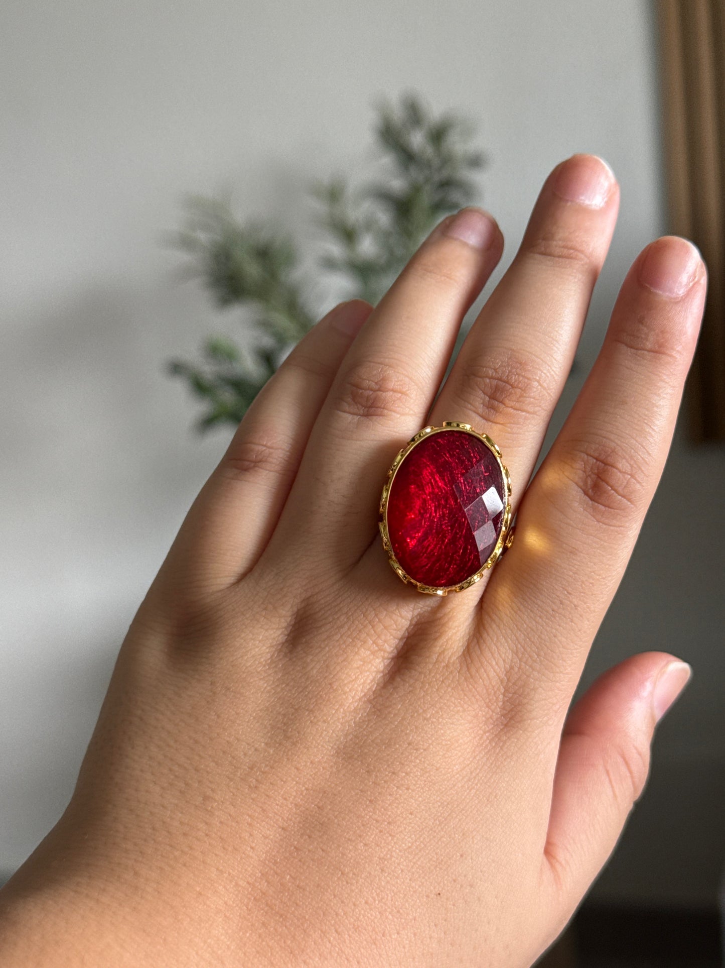 Bague Sophia - Rouge
