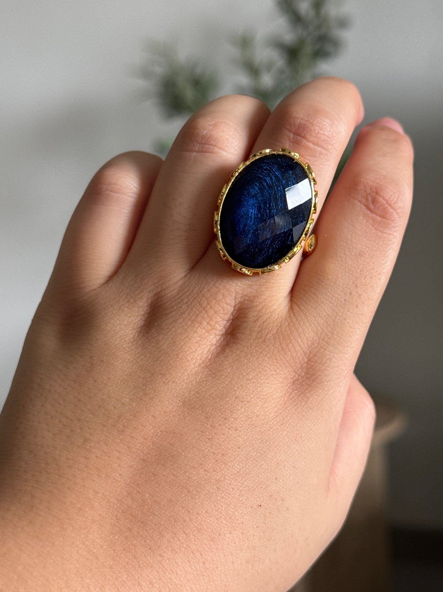 Bague Sophia - Bleu Roi