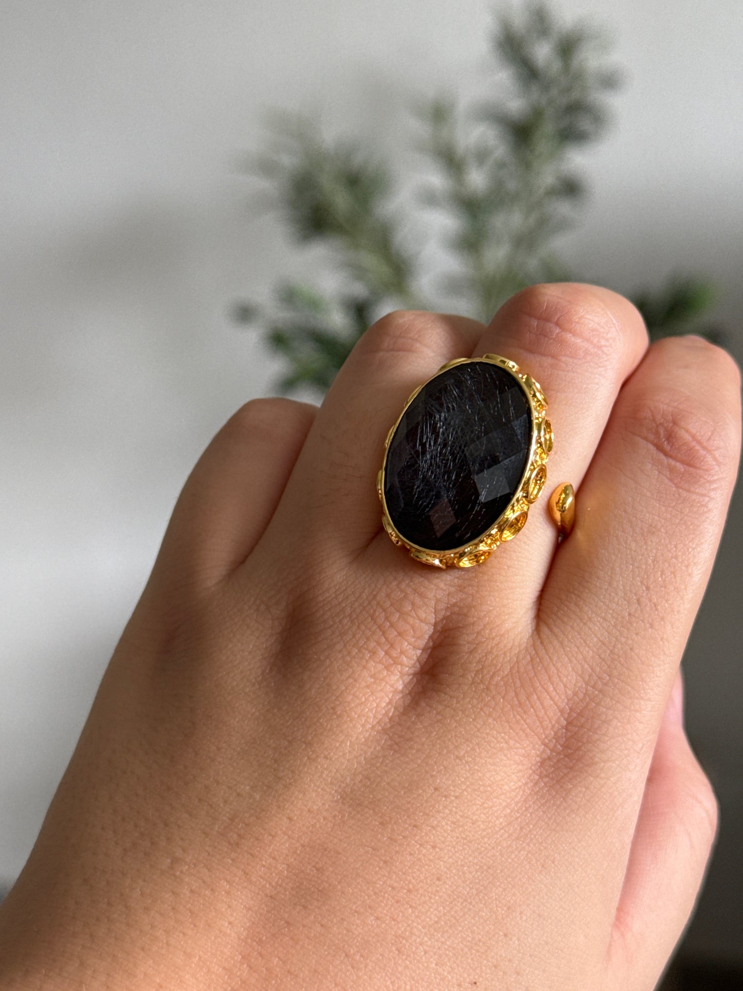 Bague Sophia - Noire