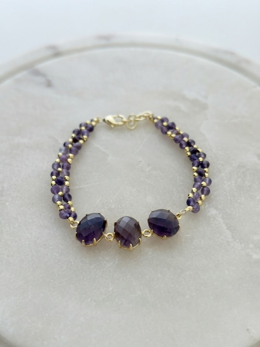 Bracelet création Liora- Améthyste