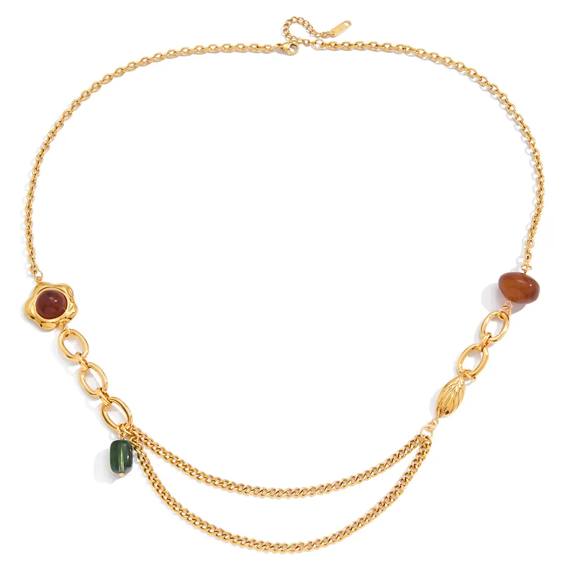 Sautoir Agatha Rouge