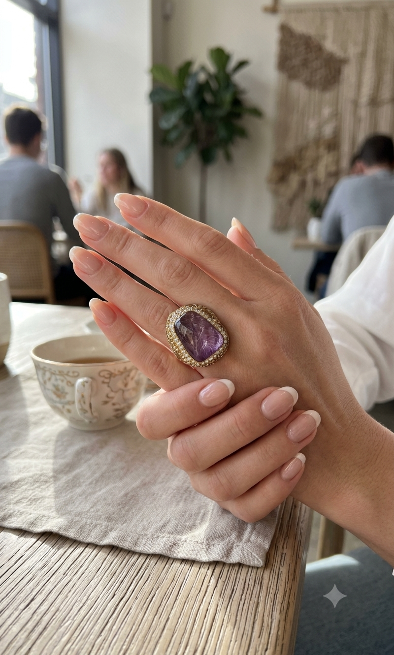 Bague Richard - Mauve
