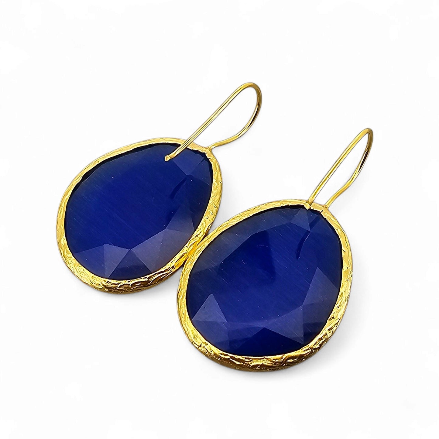 Boucles d'oreilles Glowdrop, Grand Cobalt