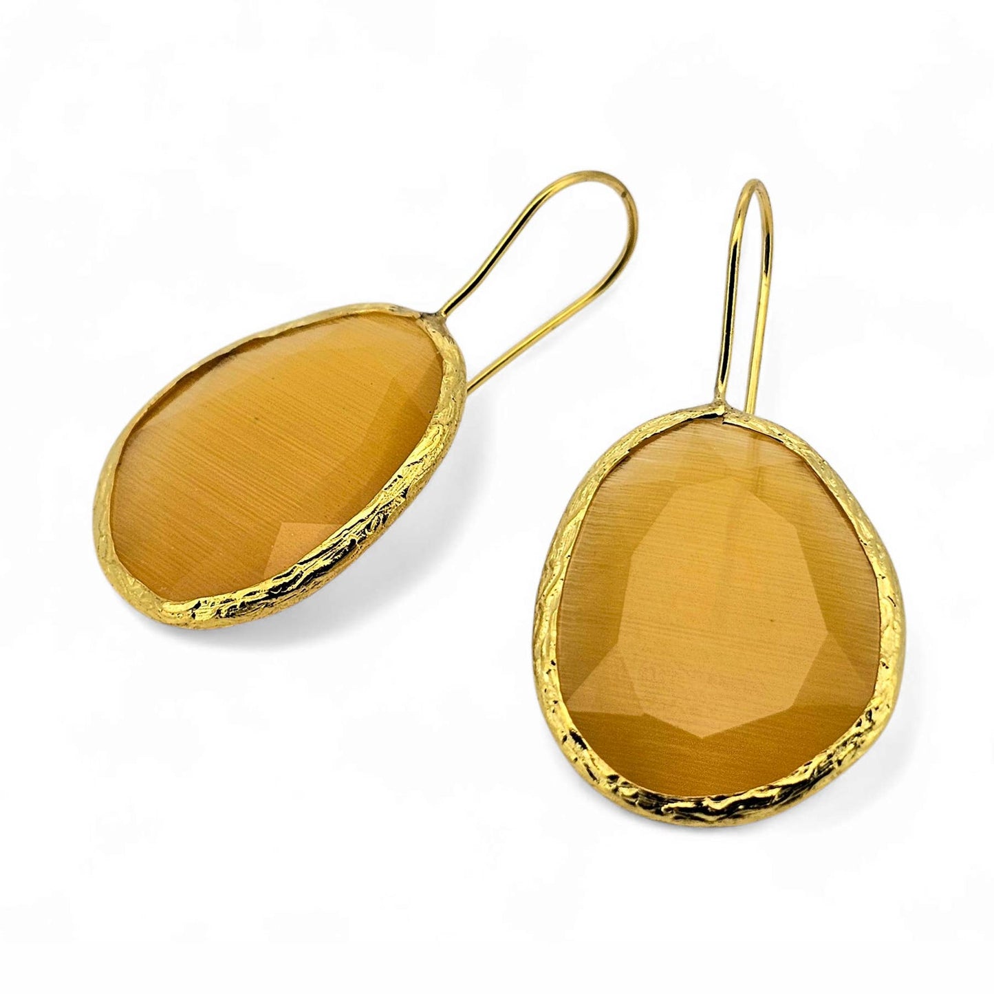 Boucles d'oreilles Glowdrop, Grand Jaune